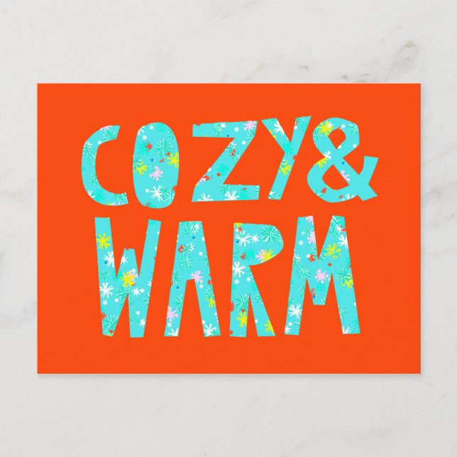 Cartes Pour Fêtes Annuelles Confortable et chaleureux (Devant)