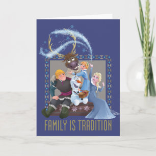 Cartes Pour Fêtes Annuelles Congelé   La famille est la tradition