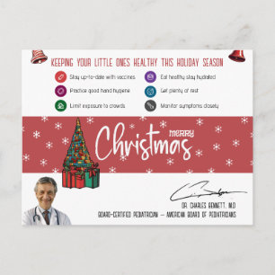 Cartes Pour Fêtes Annuelles Conseils de santé de Noël pour les enfants par un