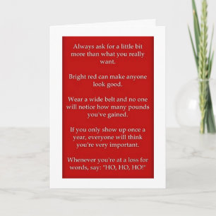 CARTES POUR FÊTES ANNUELLES CONSEILS HUMAINS AUX AMIS DE NOËL
