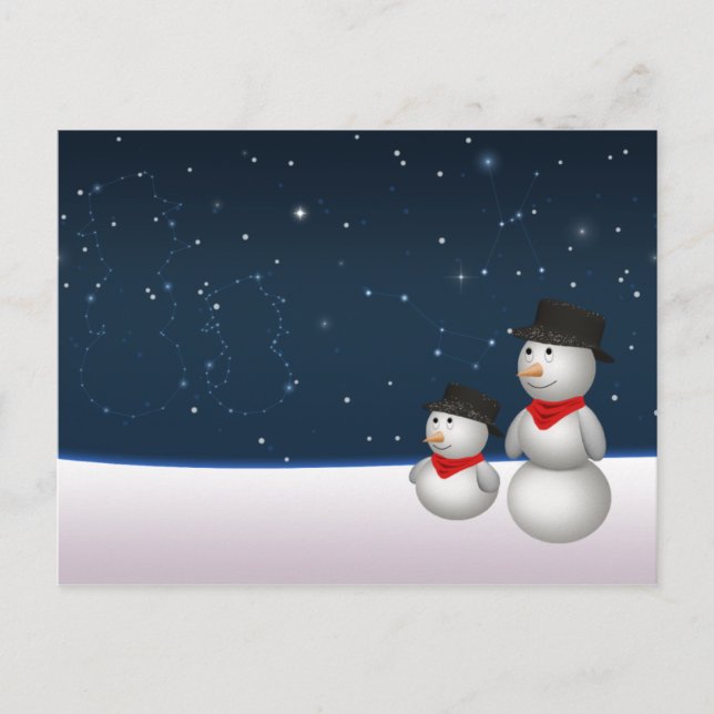 Cartes Pour Fêtes Annuelles Constellation des motoneiges (Devant)