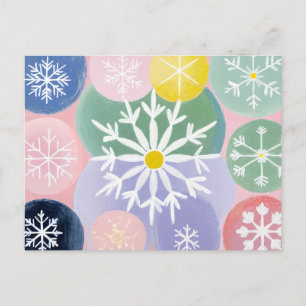 Cartes Pour Fêtes Annuelles Constellations des flocs de neige