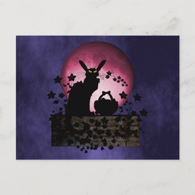 Cartes Pour Fêtes Annuelles Conversation Pâques Noir (Devant)