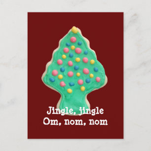 Cartes Pour Fêtes Annuelles Cookie d'arbre de Noël