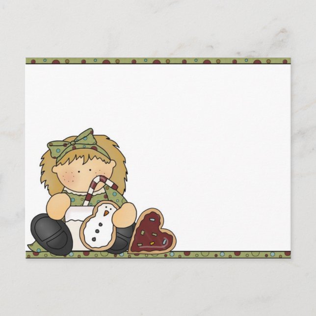 Cartes Pour Fêtes Annuelles Cookie de Noël (Devant)