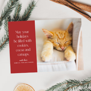 Cartes Pour Fêtes Annuelles Cookies Cataps de cacao Animaux domestiques