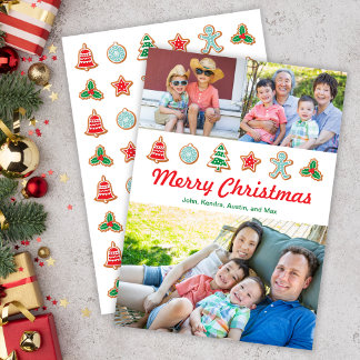 Cartes Pour Fêtes Annuelles Cookies de Noël 3 Photo