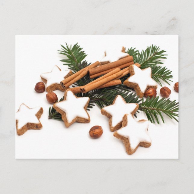 Cartes Pour Fêtes Annuelles Cookies de Noël avec cannelle (Devant)