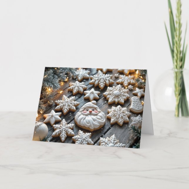 Cartes Pour Fêtes Annuelles Cookies de sucre de Noël (Devant)