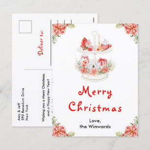 Cartes Pour Fêtes Annuelles Cookies de vacances et cacao Rouge Joyer Noël