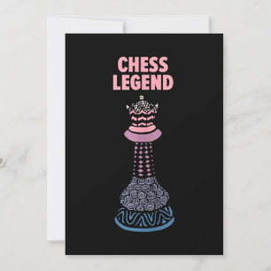 Cartes Pour Fêtes Annuelles Cool de la légende des échecs avec matchs de contr