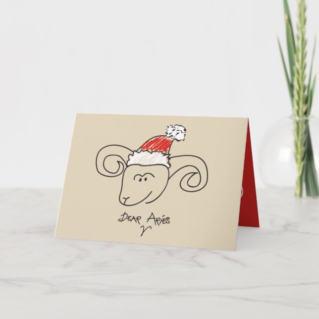 Cartes Pour Fêtes Annuelles Cool drôle de rouge d'horoscope d'astrologie de (Devant)
