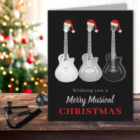 Cool Guitare Noël noir et blanc