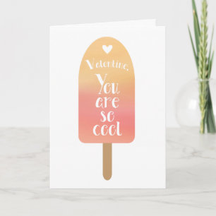 Cartes Pour Fêtes Annuelles Cool Orange Popsicle Saint Valentin