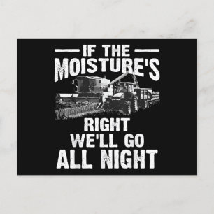 Cartes Pour Fêtes Annuelles Cool si l'humidité juste fermier cadeau Funny Far
