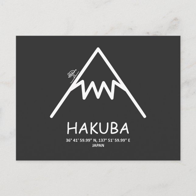 Cartes Pour Fêtes Annuelles Coordonner Hakuba Japon (Devant)