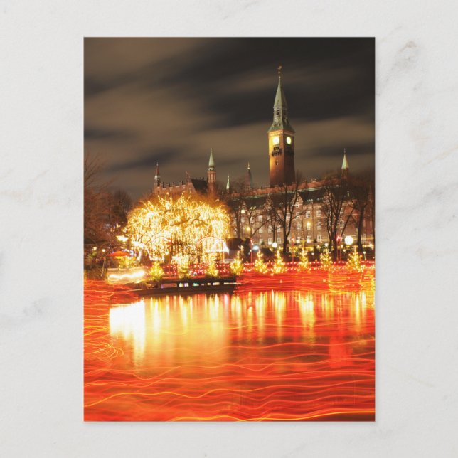 Cartes Pour Fêtes Annuelles Copenhague, Danemark à Noël (Devant)