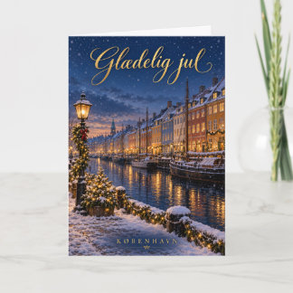 Cartes Pour Fêtes Annuelles Copenhague Nyhavn Joyeux Noël