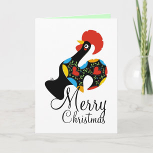 Cartes Pour Fêtes Annuelles Coq célèbre de Joyeux Noël de Barcelos Nr 09