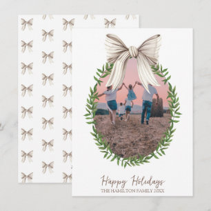 Cartes Pour Fêtes Annuelles Coquette blanche de la veste de Noël