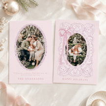 Coquette Rose Ruban Grandmillennial Famille Noël