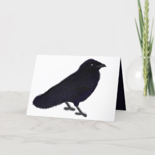Cartes Pour Fêtes Annuelles Corbeau charmant