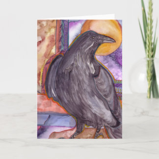 Cartes Pour Fêtes Annuelles Corbeau et soleil