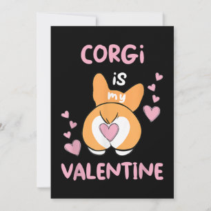 Cartes Pour Fêtes Annuelles Corgi est ma Saint Valentin