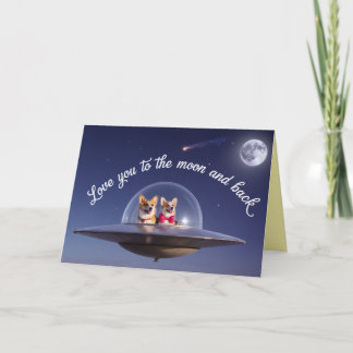 Cartes Pour Fêtes Annuelles Corgi Valentine Card