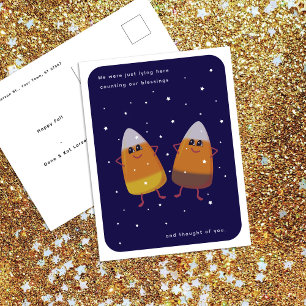 Cartes Pour Fêtes Annuelles Corn de bonbons mixte Couple "Counting Blessings"