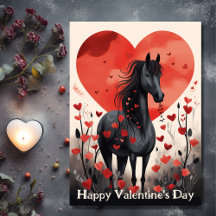 Corse et Coeurs noirs mignons Saint Valentin