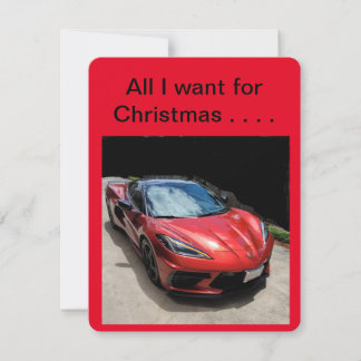 Cartes Pour Fêtes Annuelles Corvette pour Noël
