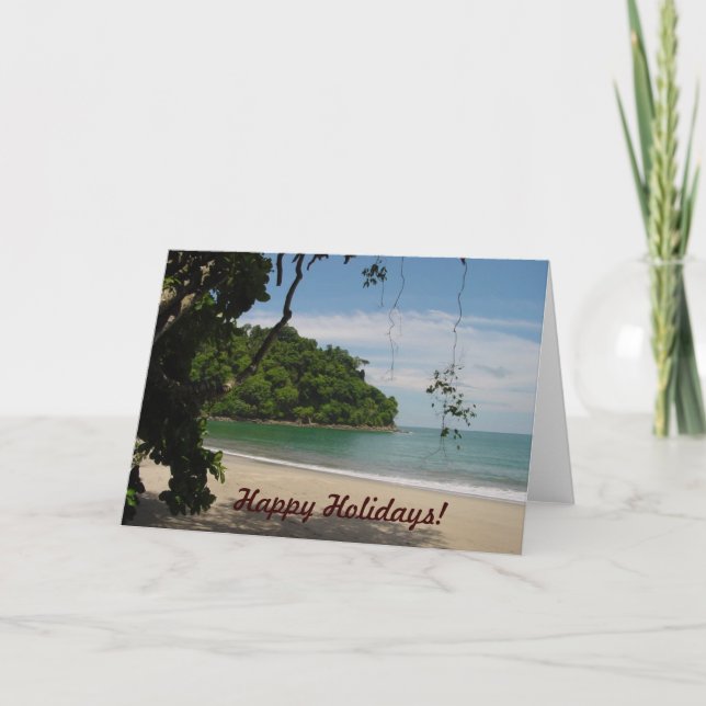 Cartes Pour Fêtes Annuelles Costa Rica Beach Paradise (Devant)