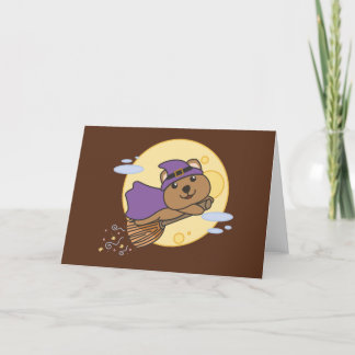 Cartes Pour Fêtes Annuelles Costume de sorcière Quokka Halloween pour enfants