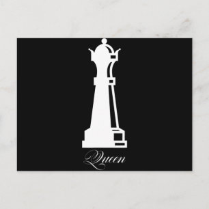 Cartes Pour Fêtes Annuelles Costume d'Halloween pièce d'échecs Reine amateur d