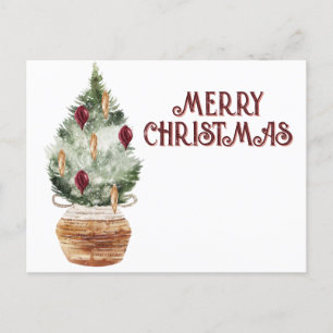 Cartes Pour Fêtes Annuelles Cosy arbre de Noël vintage