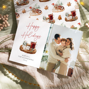 Cartes Pour Fêtes Annuelles Cosy Christmas Holiday Photo
