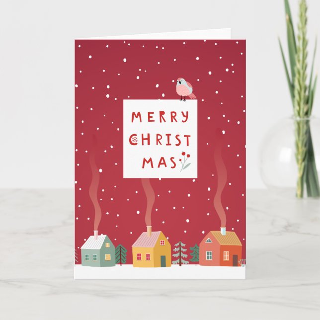 Cartes Pour Fêtes Annuelles Cosy Christmas Village - Une Merveilleuse Wonderla (Devant)
