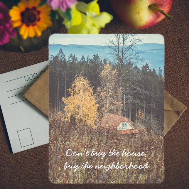 Cartes Pour Fêtes Annuelles Cottage Lonely (Créateur téléchargé)