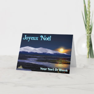 Cartes Pour Fêtes Annuelles Coucher De Soleil Sur La Glace - Joyeux Noё l