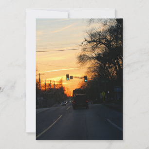 Cartes Pour Fêtes Annuelles Coucher du soleil
