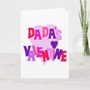 Cartes Pour Fêtes Annuelles Couleurs chaudes Heart Dada's Valentine