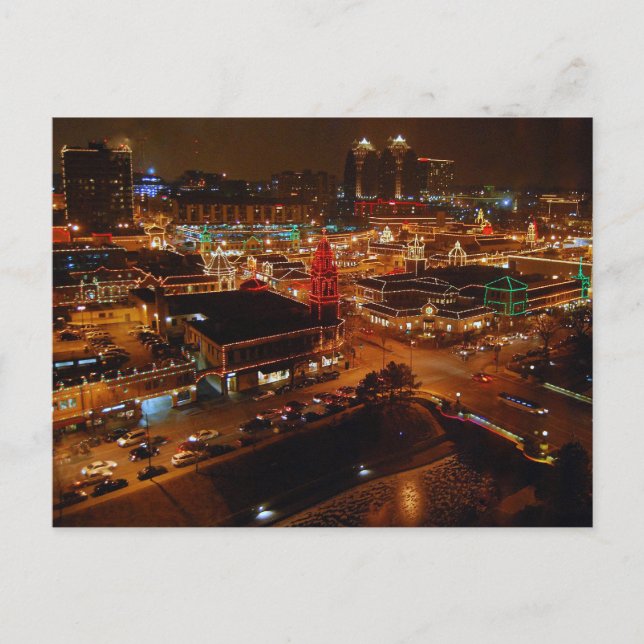 Cartes Pour Fêtes Annuelles Country Club Plaza, Kansas City, Lumières de vacan (Devant)