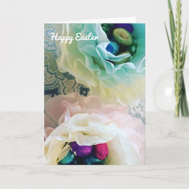 Cartes Pour Fêtes Annuelles Coupes d'oeufs de Pâques (Devant)