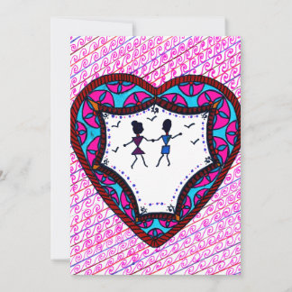 Cartes Pour Fêtes Annuelles Couple dansant