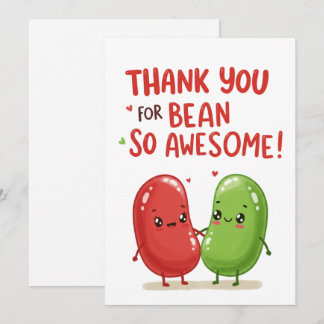Cartes Pour Fêtes Annuelles Couple de Jelly Bean Mignon - Saint-Valentin