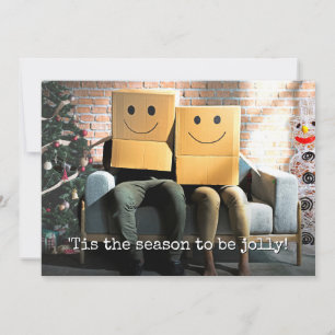 Cartes Pour Fêtes Annuelles Couple drôle et festif à Noël