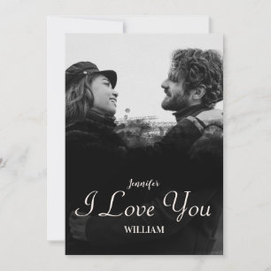 Cartes Pour Fêtes Annuelles Couple Photo Joyeux Valentines