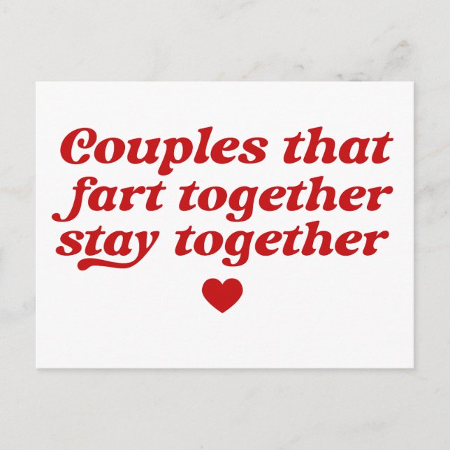 Cartes Pour Fêtes Annuelles Couple qui pique ensemble rester ensemble Valentin (Devant)