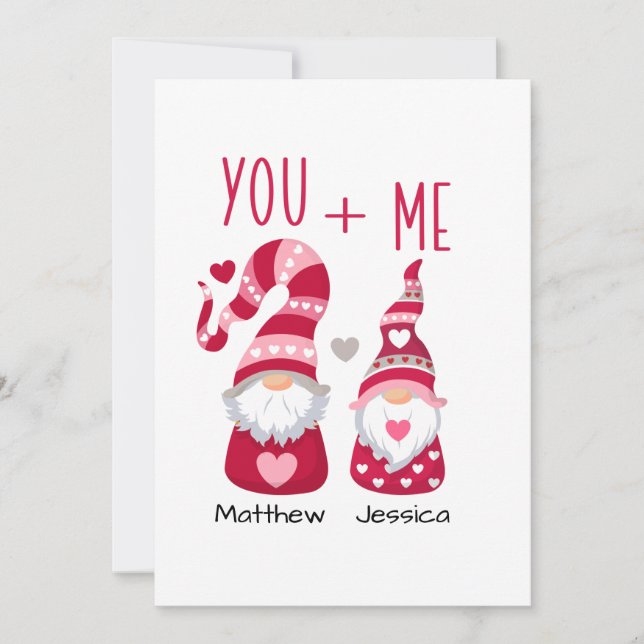 Cartes Pour Fêtes Annuelles Couple Valentin (Devant)